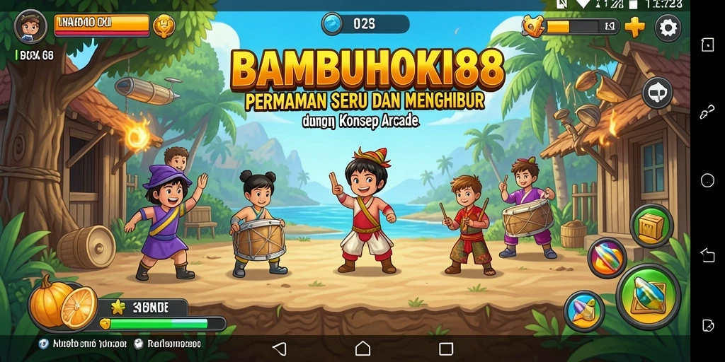 Tampilan gameplay seru dari BAMBUHOKI88 yang penuh aksi.