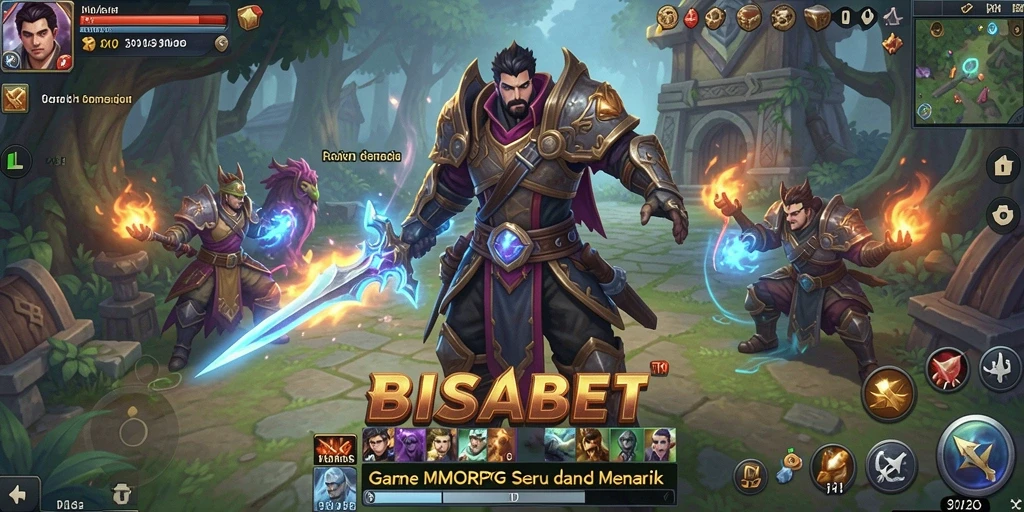 Screenshot BISABET menampilkan aksi seru dalam pertarungan MMORPG.