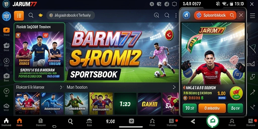 Tampilan antarmuka menarik dan intuitif dari gameplay Sportsbook.