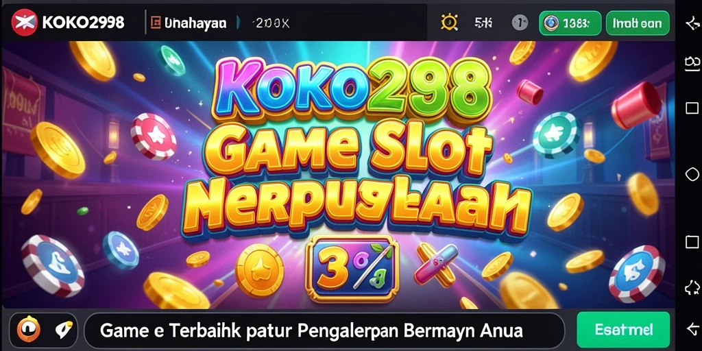 Tampilan gameplay seru KOKO288 dengan tema slot yang menarik.