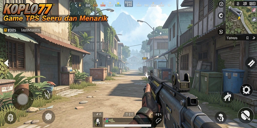 Tangkapan layar gameplay menampilkan aksi seru di dunia KOPLO77.