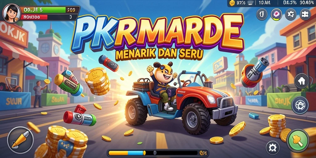 Gameplay seru OKJK yang penuh warna dan interaktif.