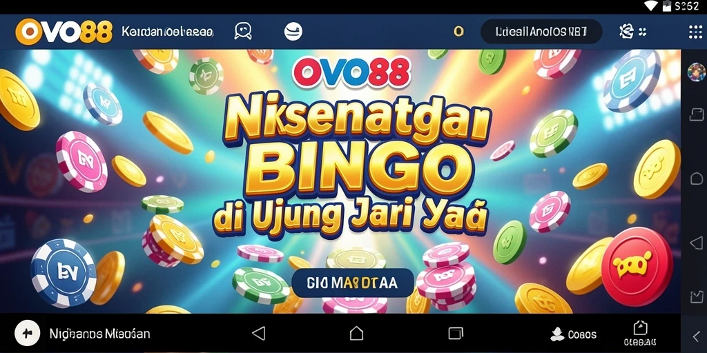 Tampilan gameplay seru dari OVO88 dengan suasana Bingo yang menyenangkan.
